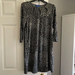 Cheetah print swing dress